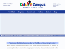 Tablet Screenshot of kidscampusny.com